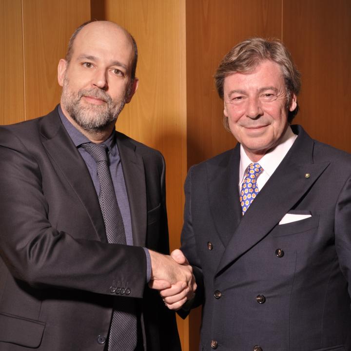 Presidente neoeletto Benedetto Lavino con Renato Ancorotti