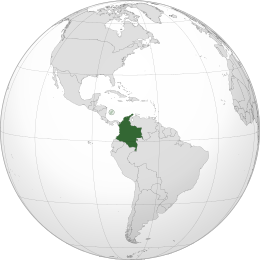 Colombia cartina